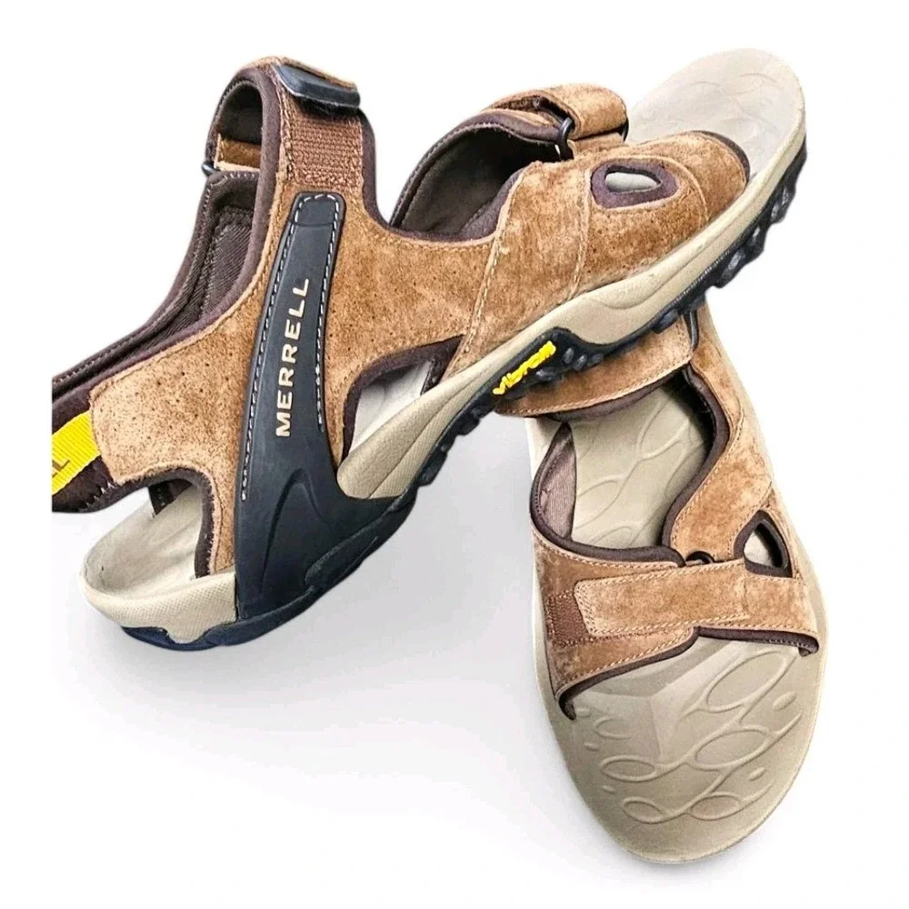 Merrell Kahuna Sandal Brown Adjustable Outdoor Sports‎ Vibram Soles Mens Size 13